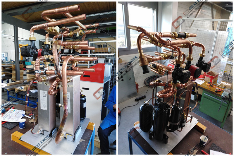 Vrcooler CST provide Heat Pump System Replacement unit Plate heat exchanger for Germany Client