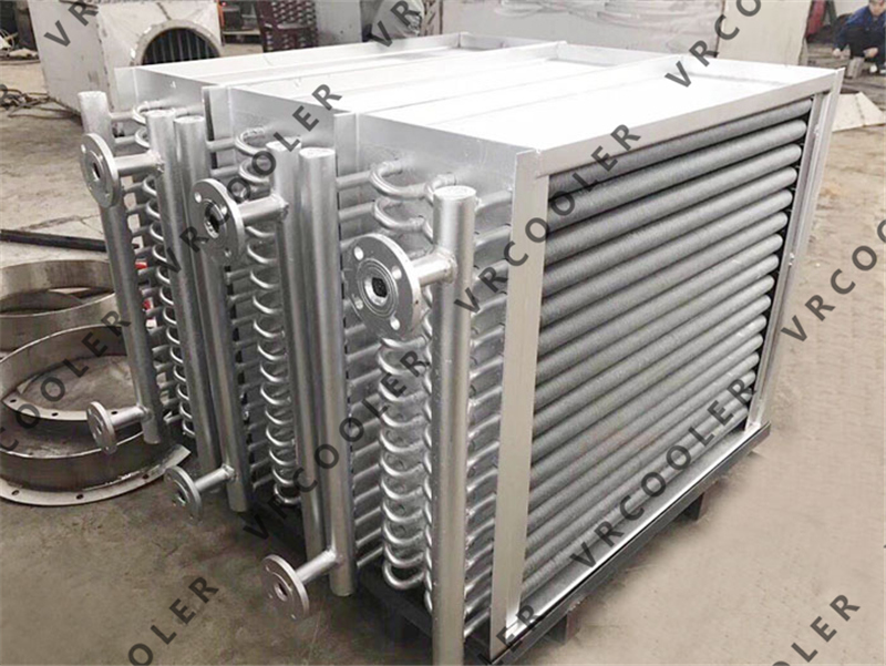Under what circumstances can a finned tube heat exchanger be used?