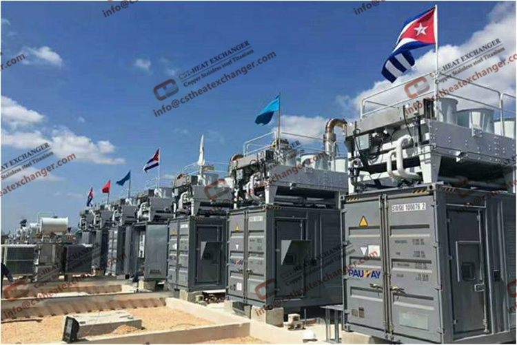 VRcooler produced dry coolers for generator cooling for 200MW power plant in Cuba