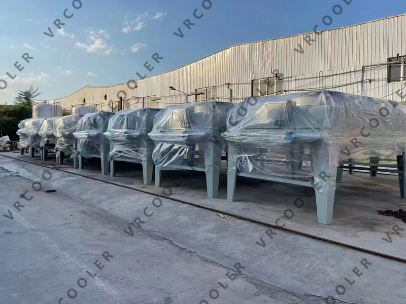 Industrial dry coolers for cooling biomass power plant